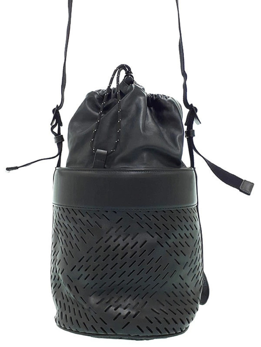 Bottega Veneta Perforated Leather Bucket Bag Shoulder